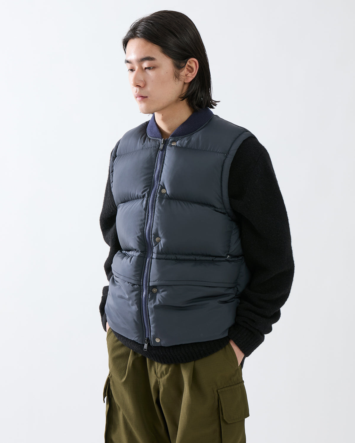 HIKER DOWN VEST 800FP POLY TAFFETA WITH WINDSTOPPER®