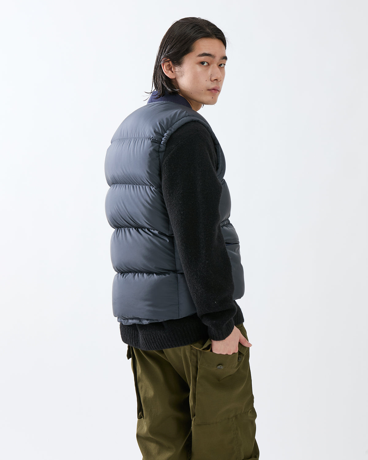 HIKER DOWN VEST 800FP POLY TAFFETA WITH WINDSTOPPER®