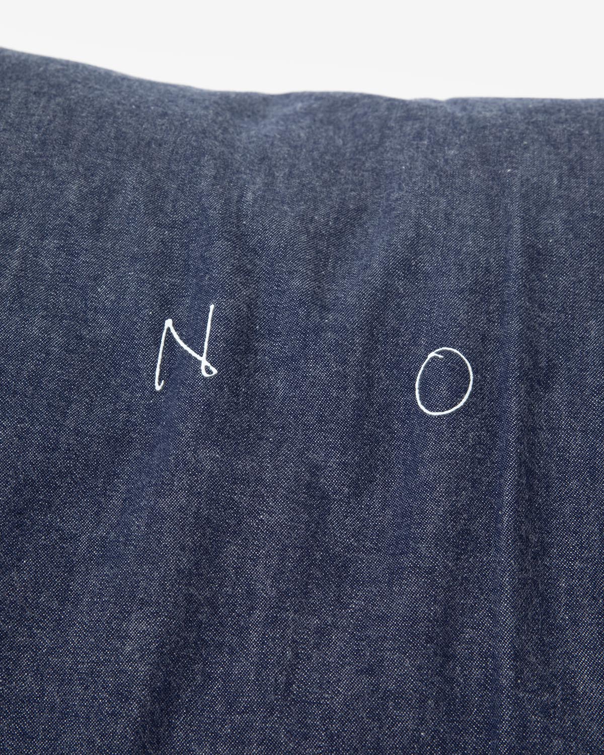 “YES NO” PILLOW - デニム