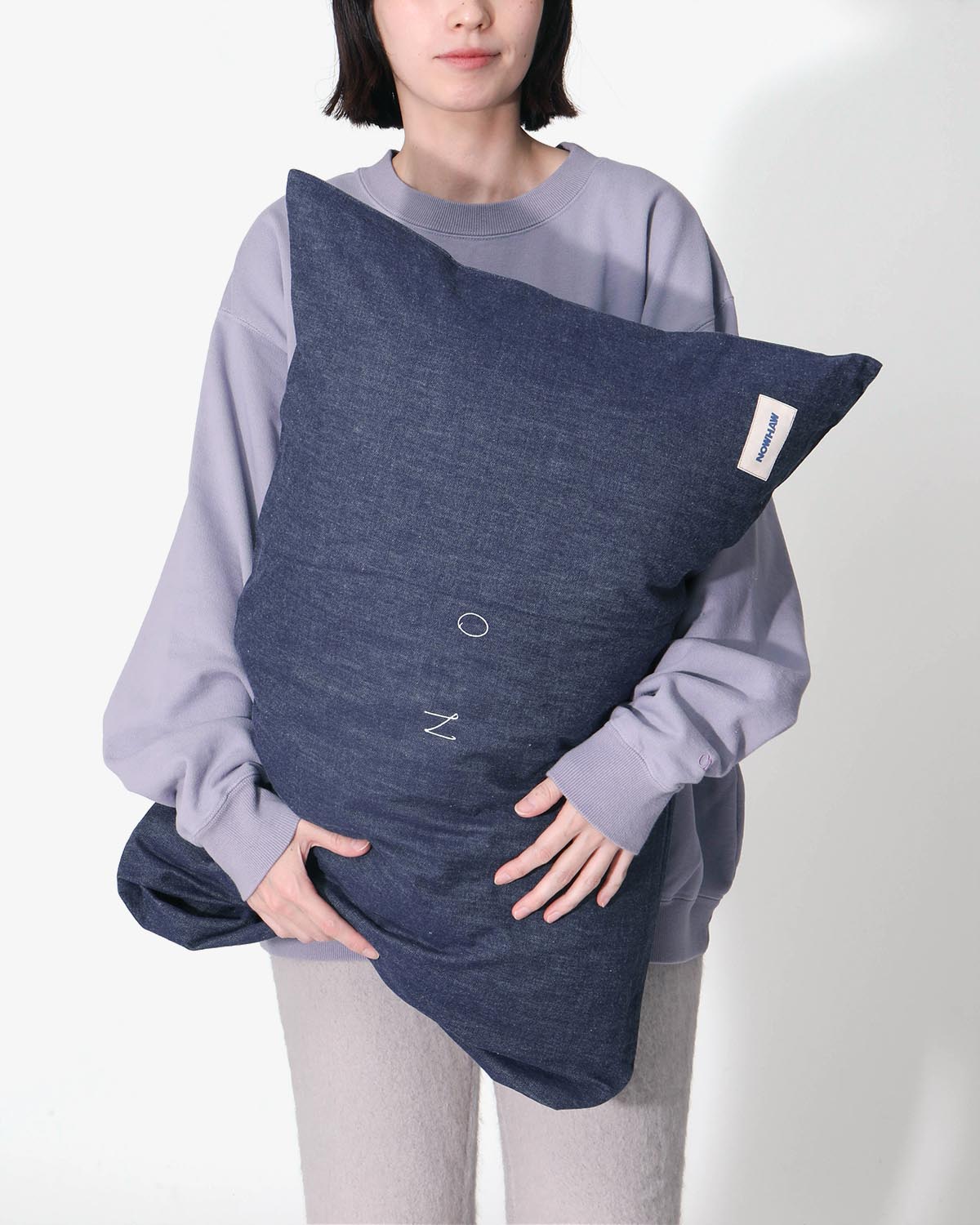 “YES NO” PILLOW - デニム
