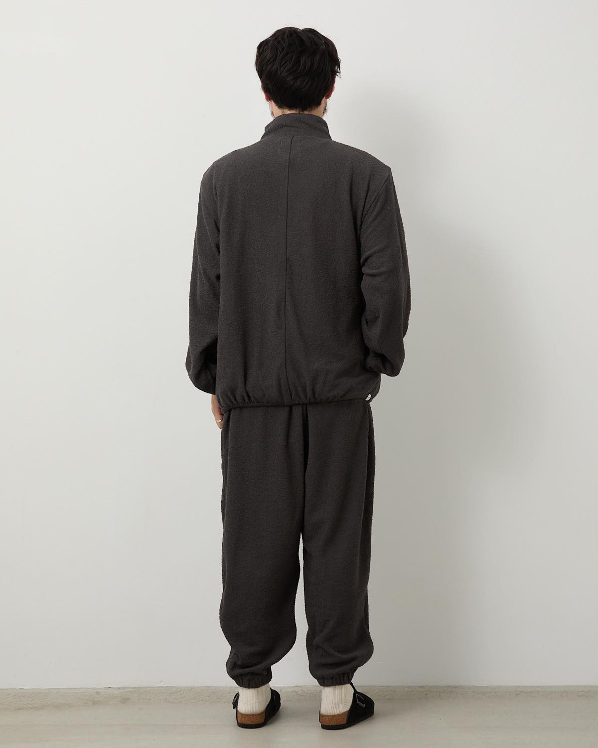 SAUNAS ”サ” TOWEL CLOTH WIDE EASY PANTS - 両面パイルタオルクロス