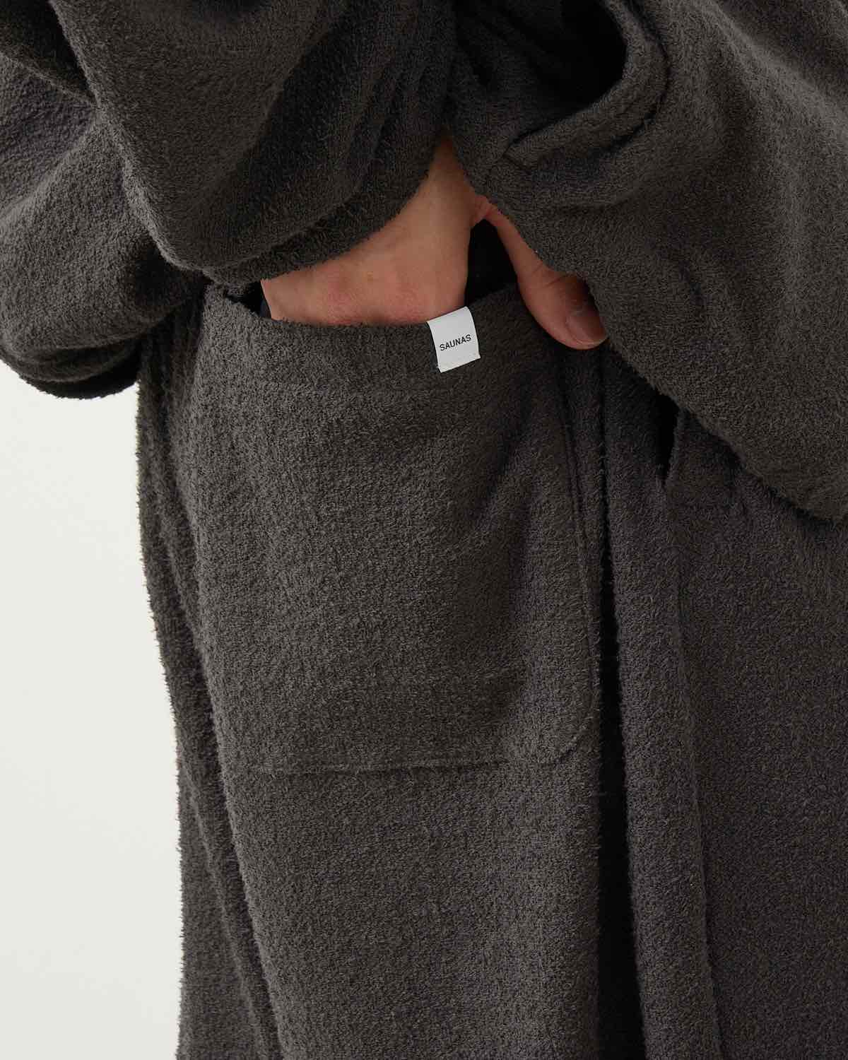 SAUNAS ”サ” TOWEL CLOTH WIDE EASY PANTS - 両面パイルタオルクロス