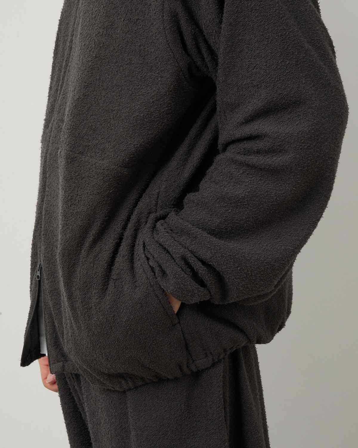 SAUNAS ”サ” TOWEL CLOTH ZIP JACKET - 両面パイルタオルクロス