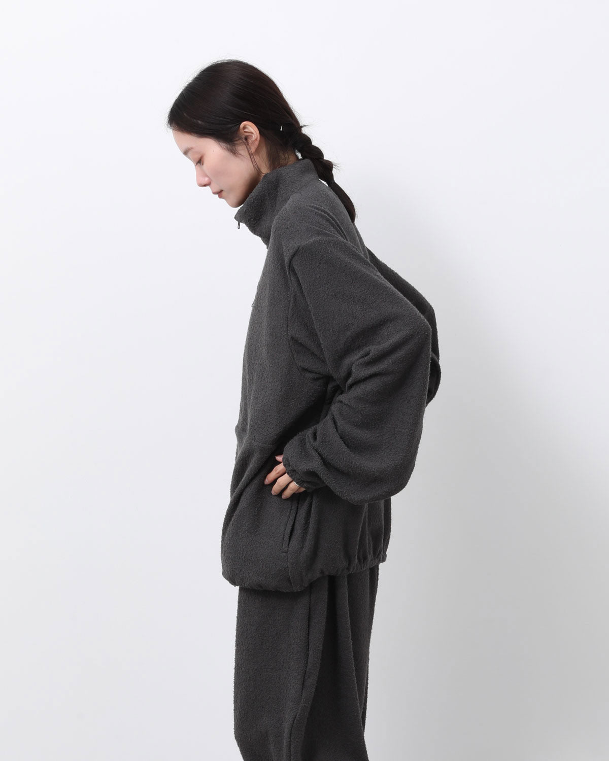 SAUNAS ”サ” TOWEL CLOTH ZIP JACKET - 両面パイルタオルクロス