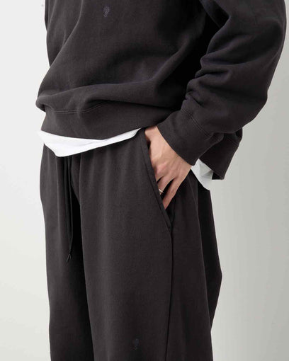 COTTON SWEAT WIDE PANTS