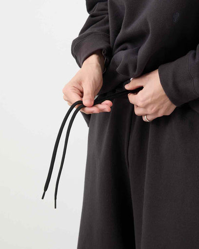 COTTON SWEAT WIDE PANTS