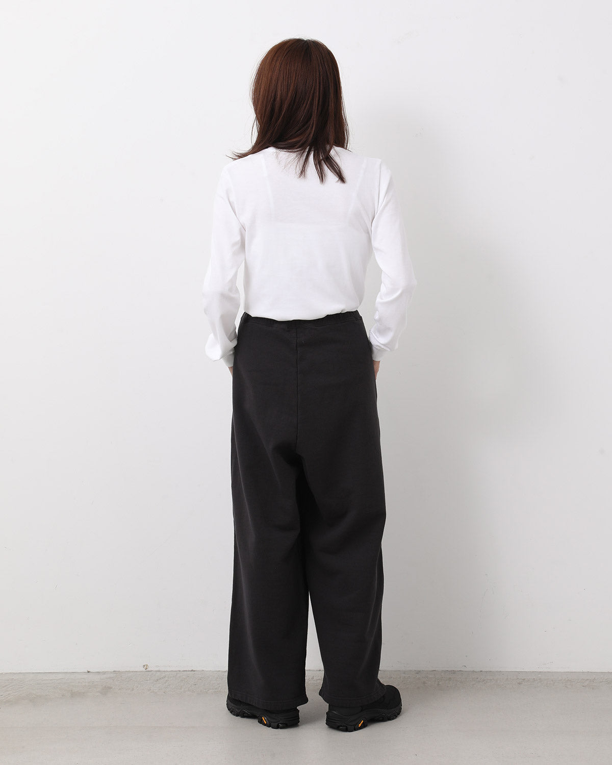 COTTON SWEAT WIDE PANTS