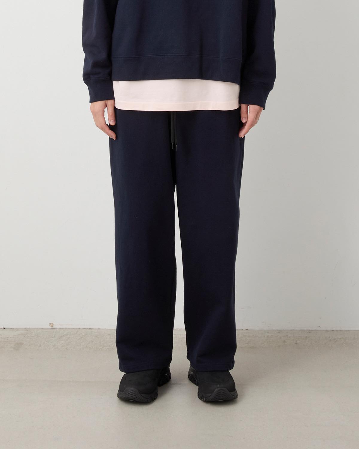 COTTON SWEAT WIDE PANTS