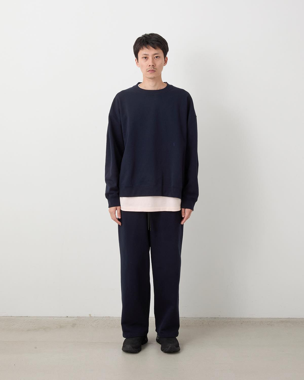 COTTON SWEAT WIDE PANTS
