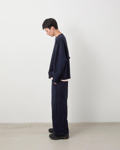 COTTON SWEAT WIDE PANTS