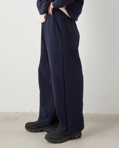 COTTON SWEAT WIDE PANTS
