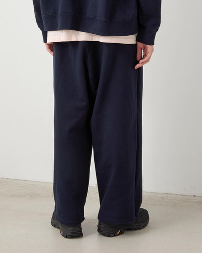 COTTON SWEAT WIDE PANTS