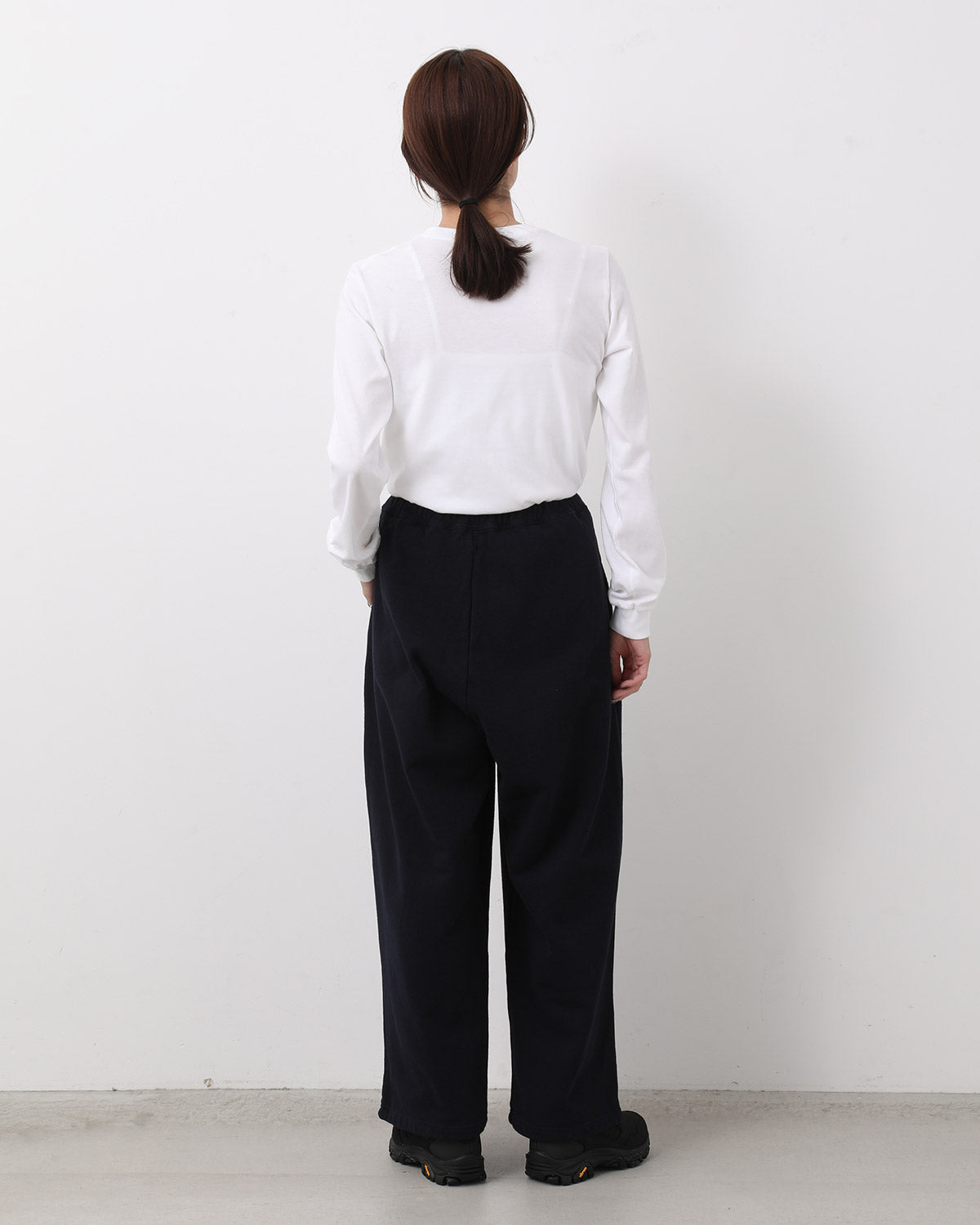COTTON SWEAT WIDE PANTS