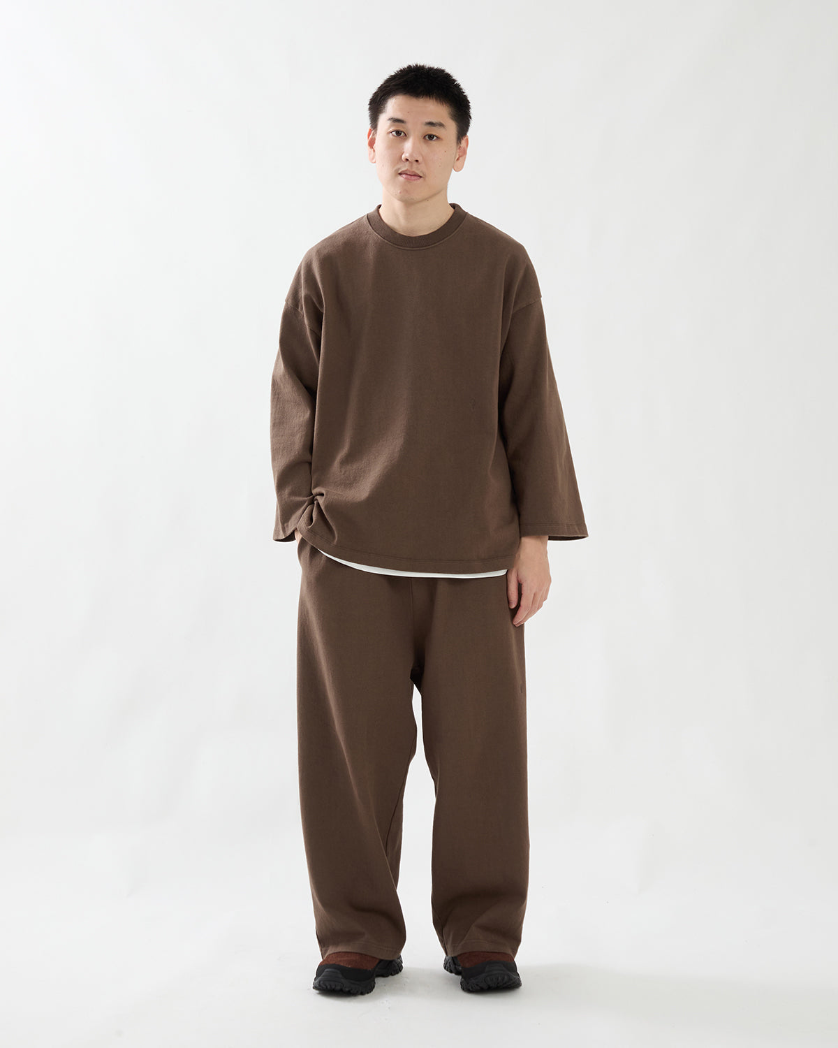 DRY COTTON WIDE PANTS