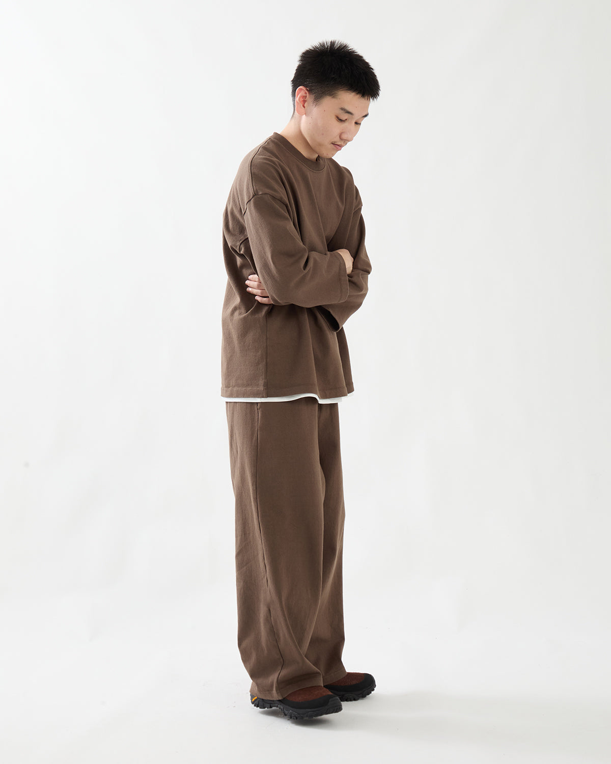 DRY COTTON WIDE PANTS