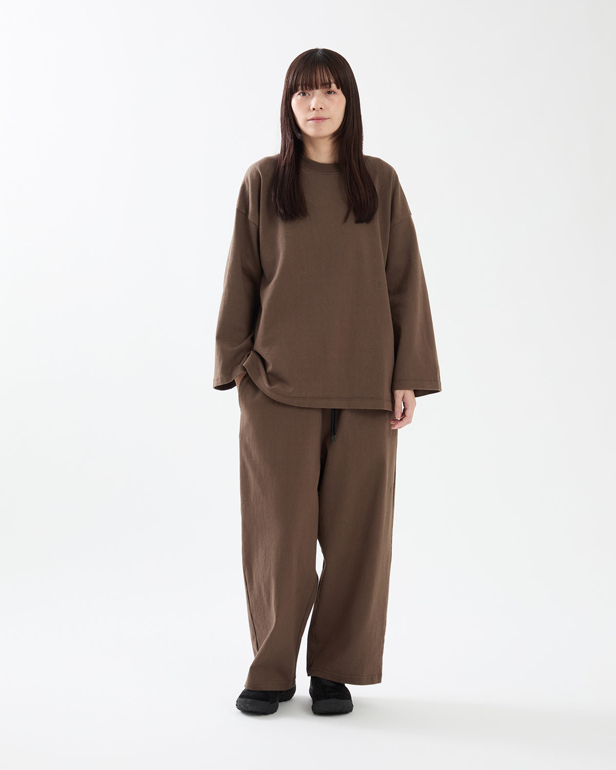 DRY COTTON WIDE PANTS