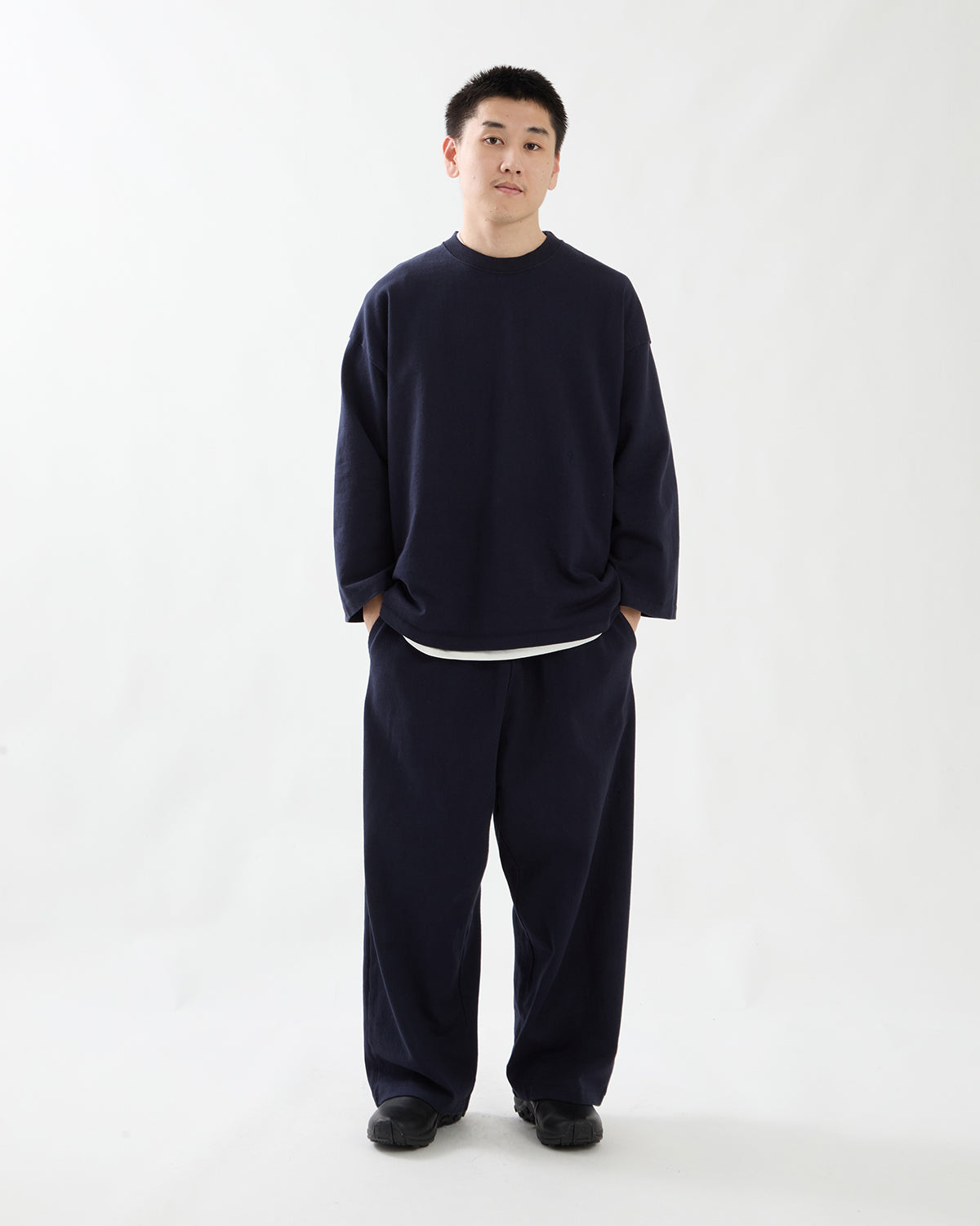 DRY COTTON WIDE PANTS
