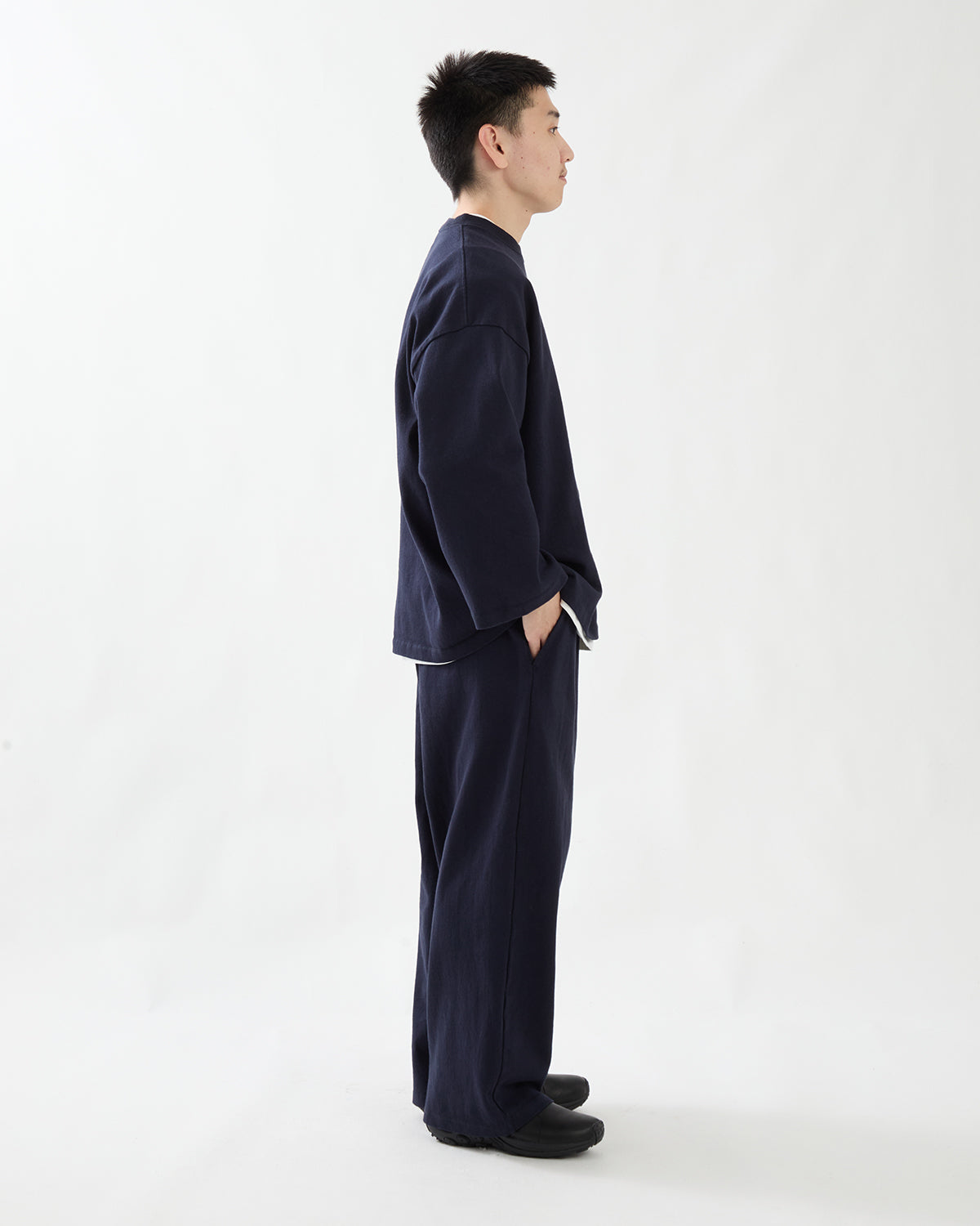 DRY COTTON WIDE PANTS