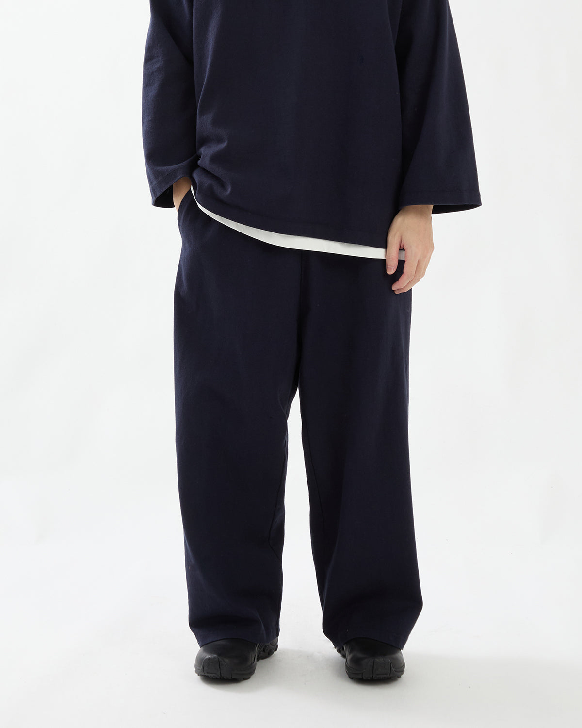DRY COTTON WIDE PANTS