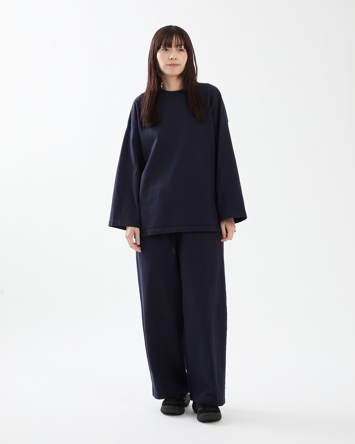 DRY COTTON WIDE PANTS