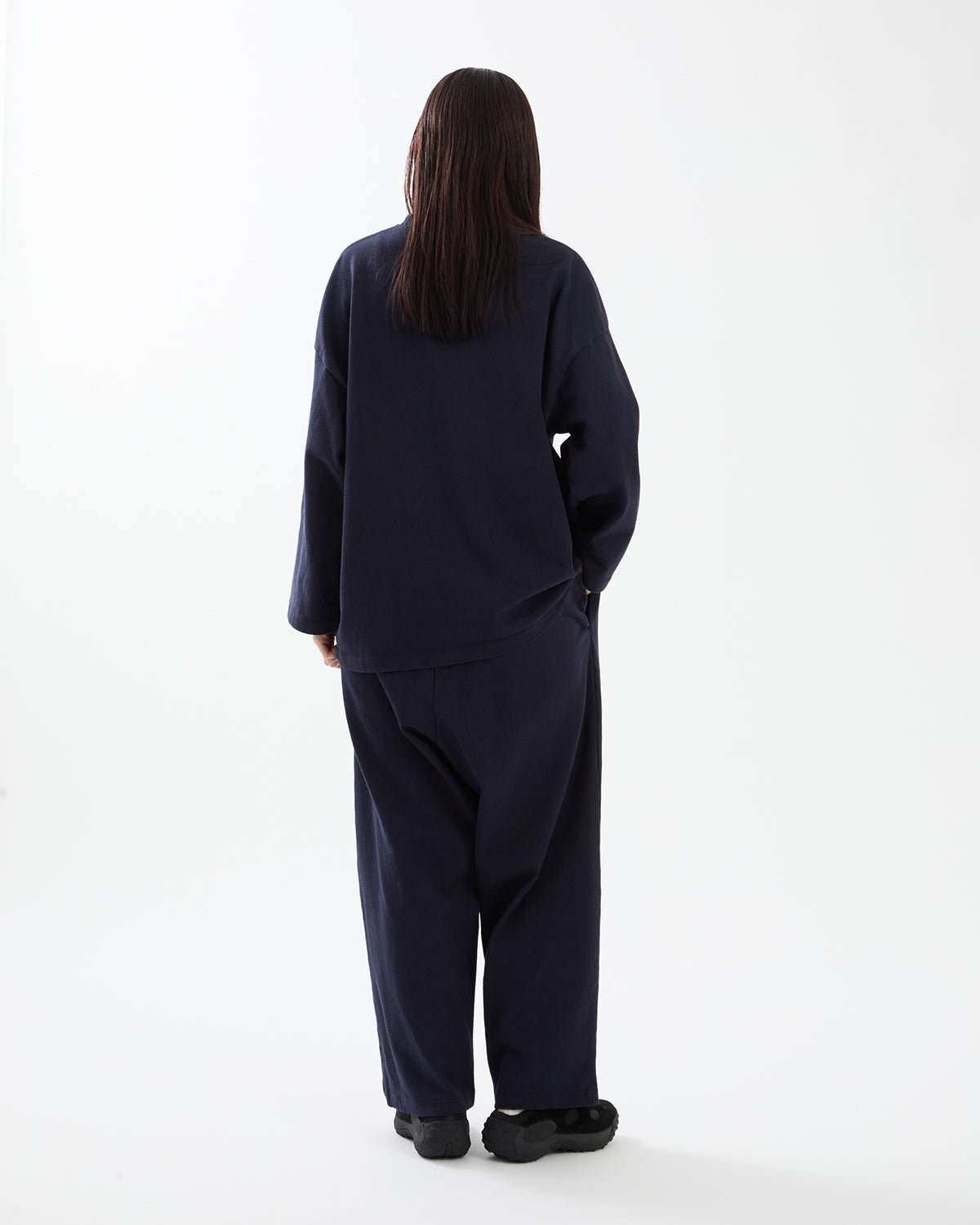 DRY COTTON WIDE PANTS