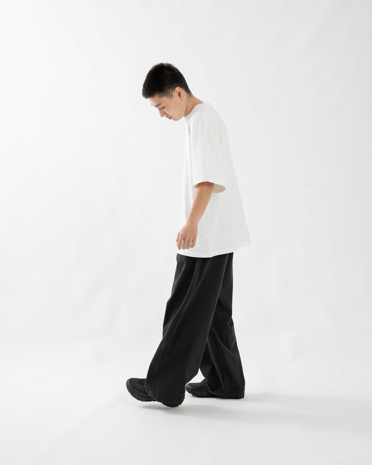COTTON LINEN WIDE PANTS