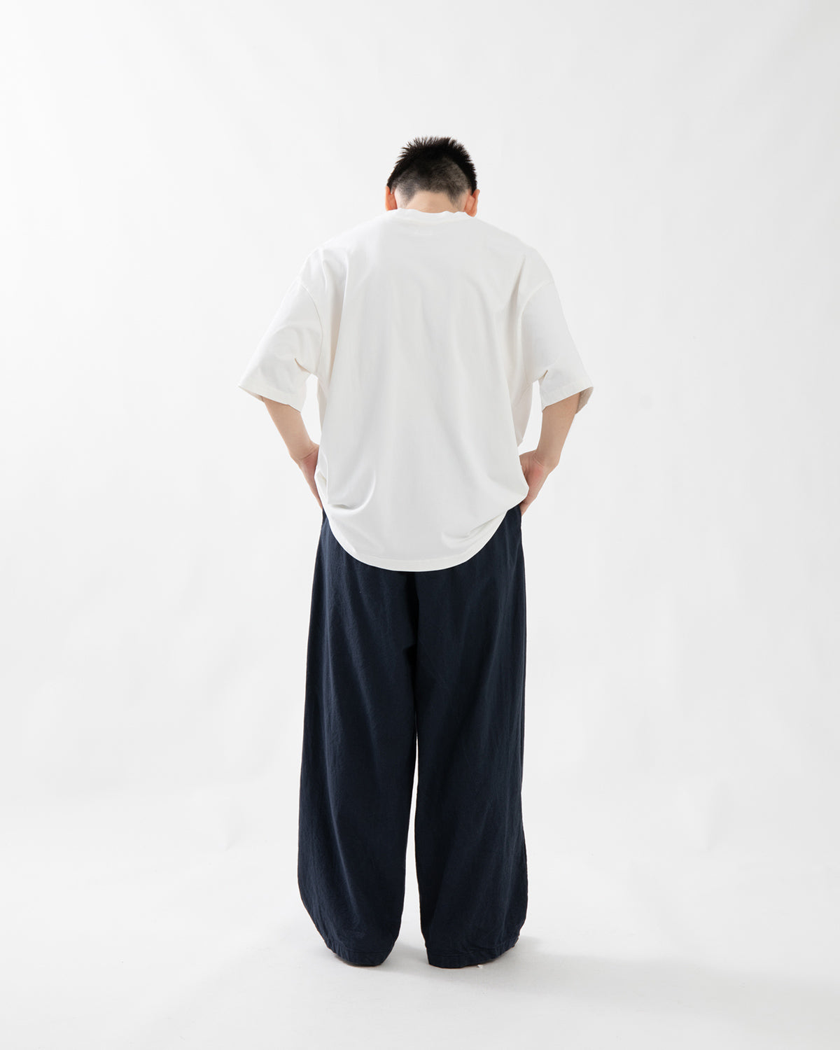 COTTON LINEN WIDE PANTS