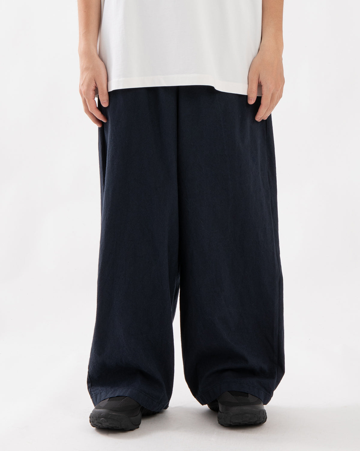 COTTON LINEN WIDE PANTS