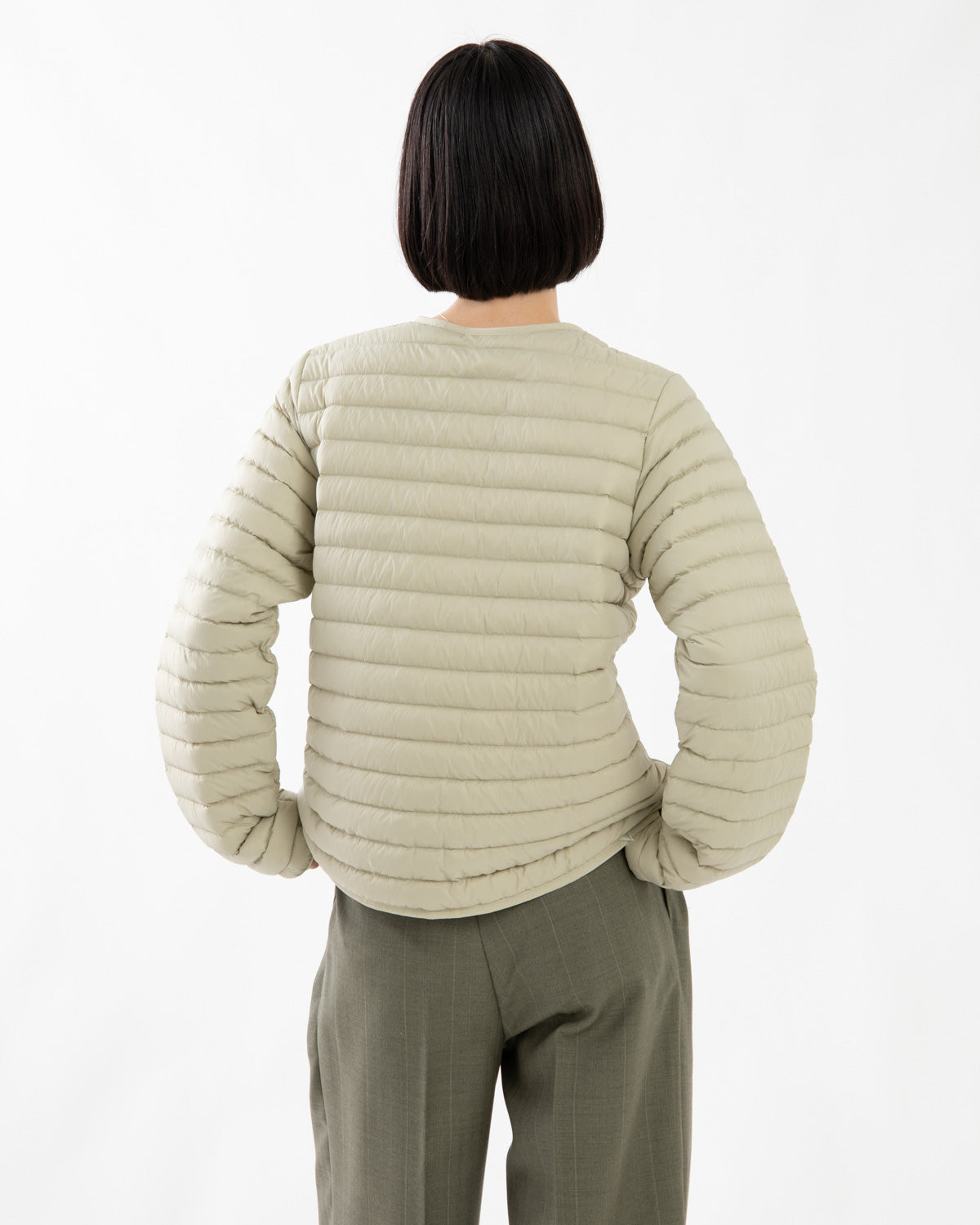 W'S LW REVERSIBLE DOWN SWEATER CARDIGAN