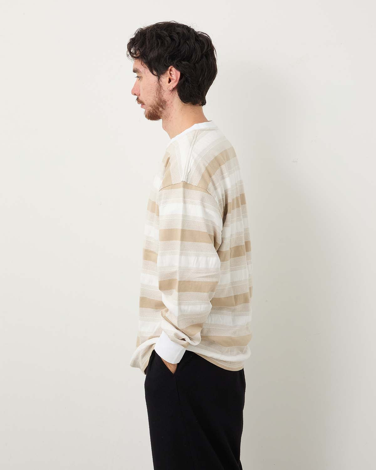 SKIP STRIPE LS TEE