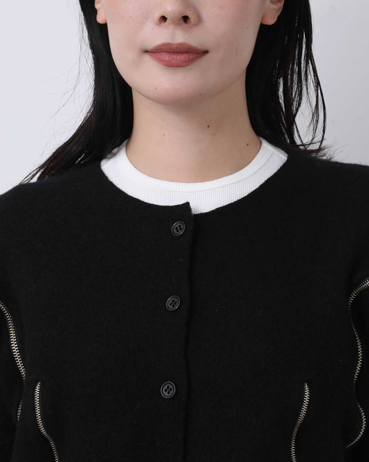 INSIDE ZIP CARDIGAN