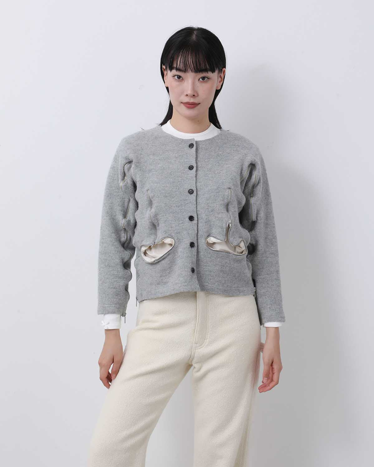 INSIDE ZIP CARDIGAN