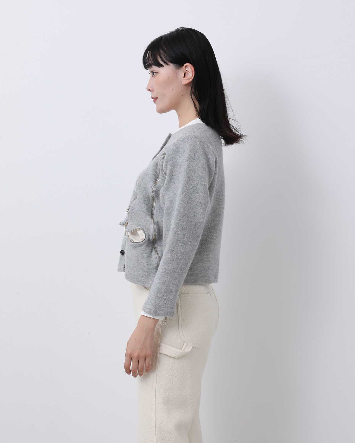 INSIDE ZIP CARDIGAN