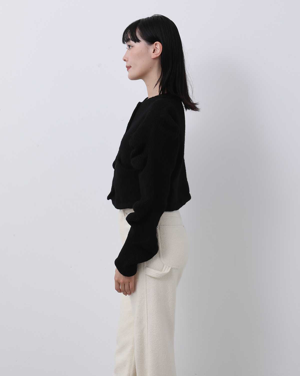 CARDIGAN WITH UNSTABLE SLEEVES