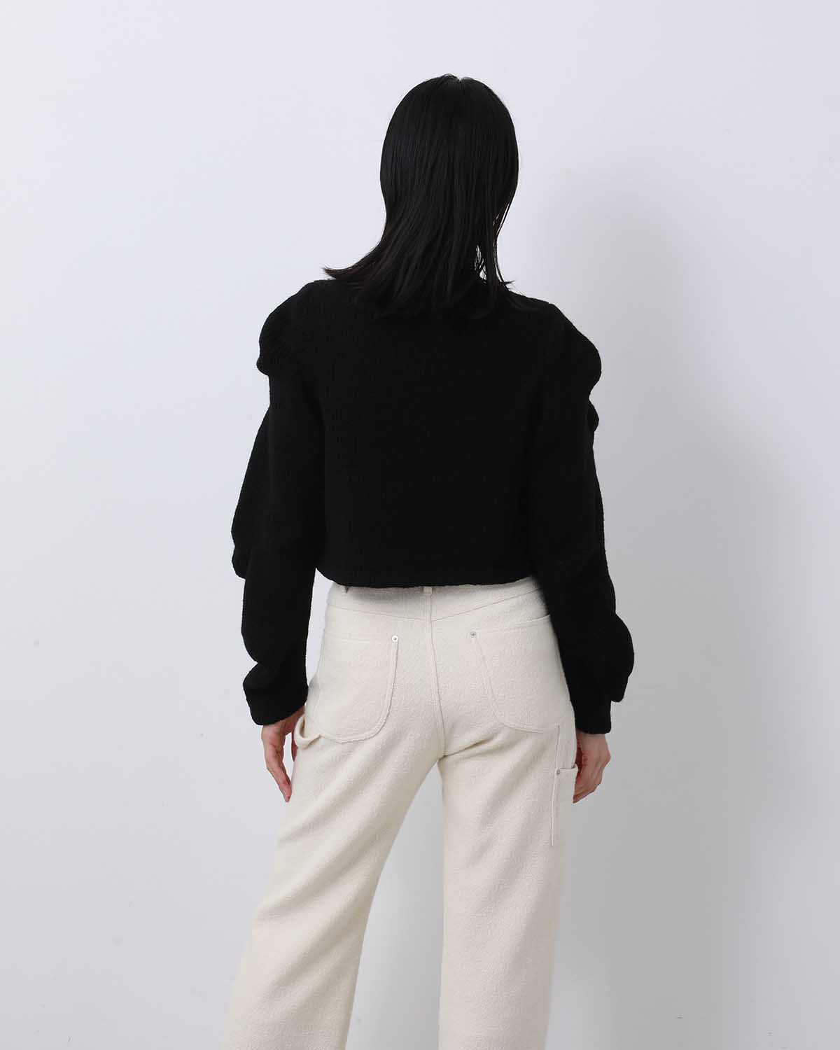 CARDIGAN WITH UNSTABLE SLEEVES