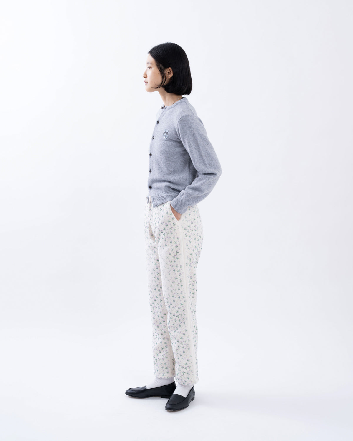 FADING FLOWER FLEECE PANTS