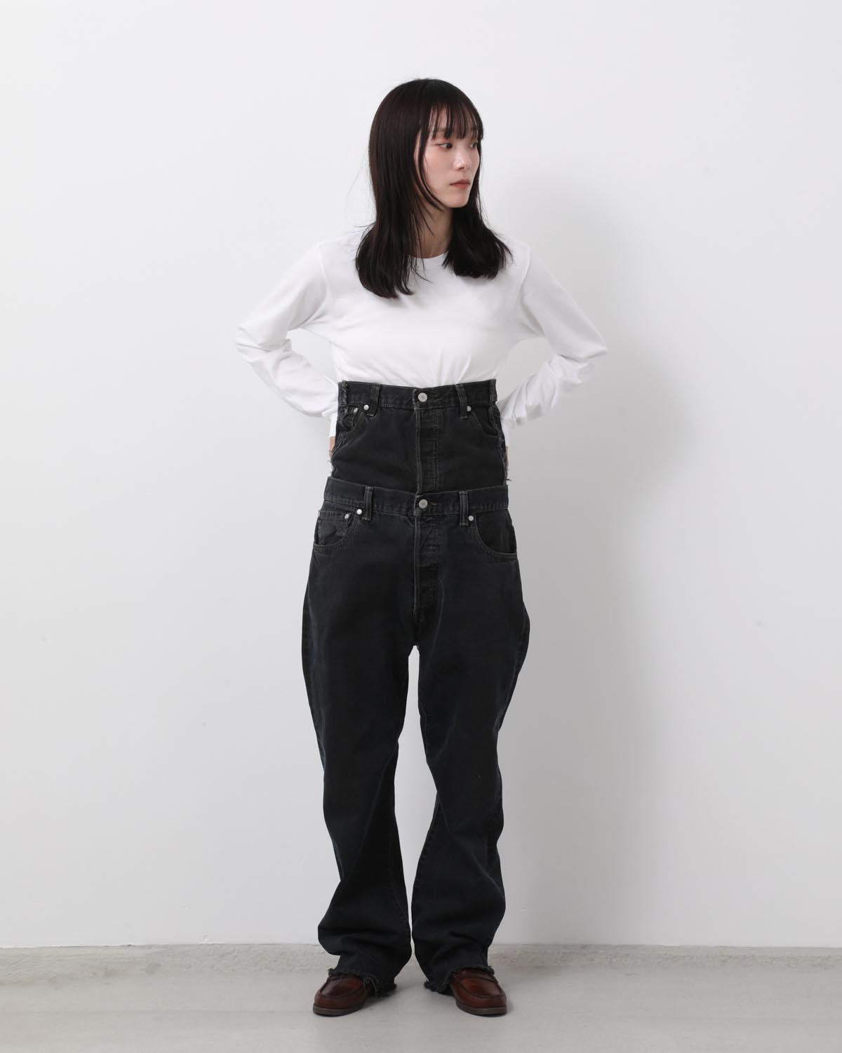 W WAIST DENIM PT GR