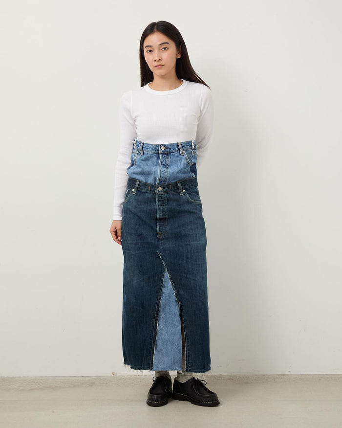 パンツ QUIITO REDENIM W WAIST PANTS BLACK QUIITO REDENIM W WAIST PANTS BLACK