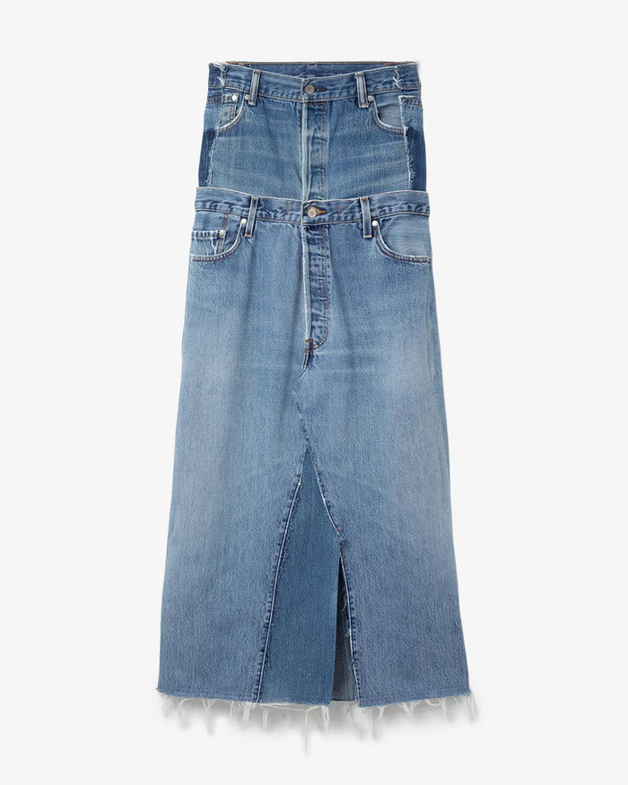 QUIITO I LINE SLIT SK デニムスカート QUIITO I LINE SLIT SK デニムスカート - メルカリ