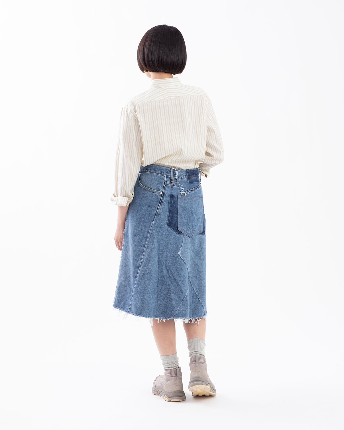 DENIM MIDI SK