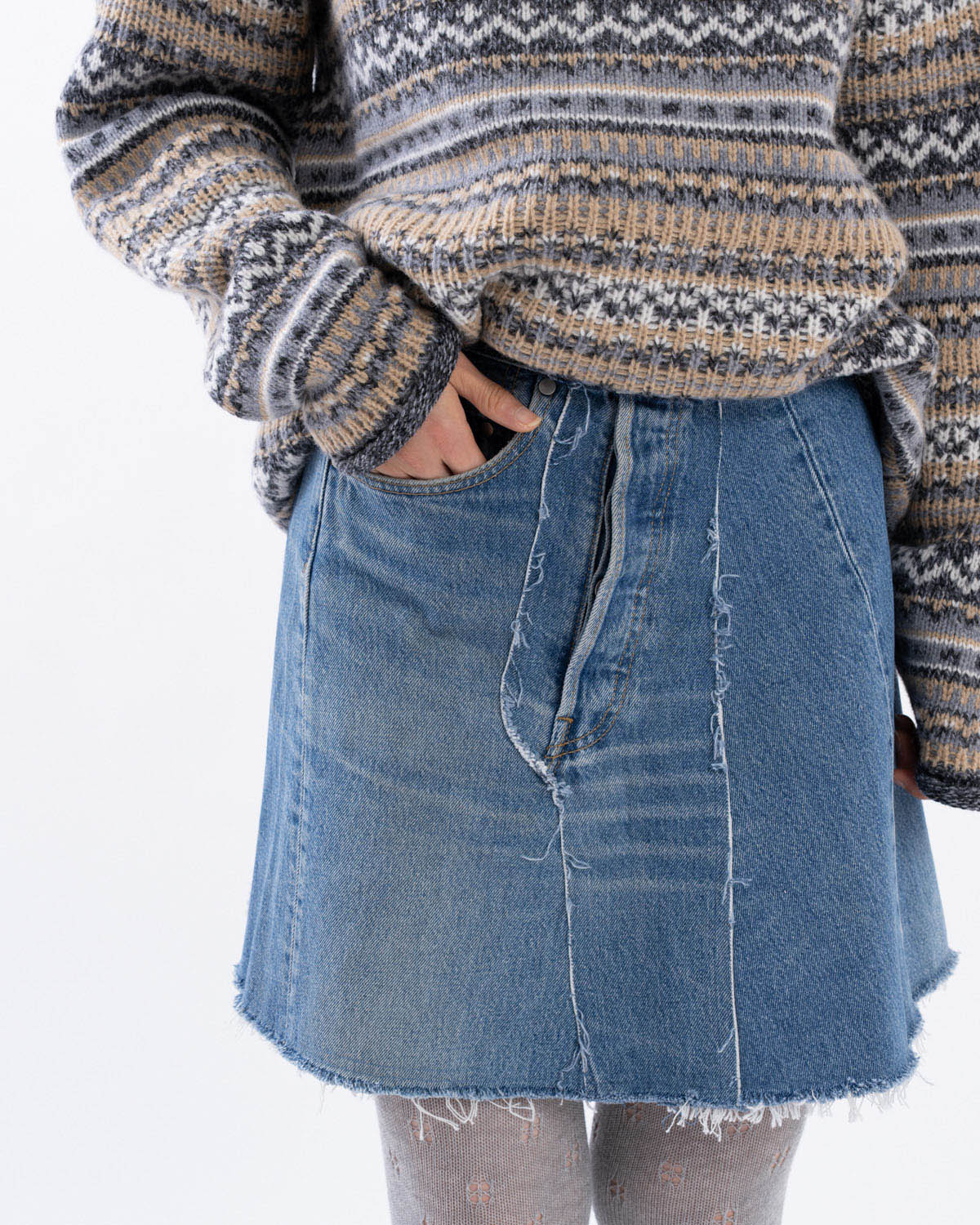DENIM MINI SK