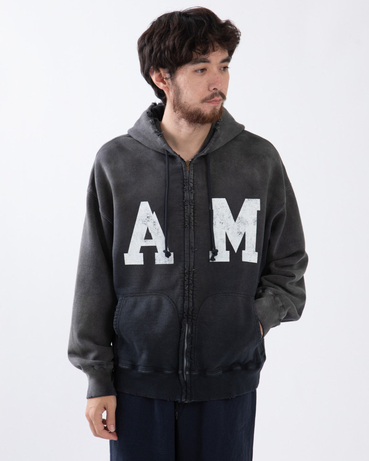BOW WOW ZIP HOODIE AGING "A.M."