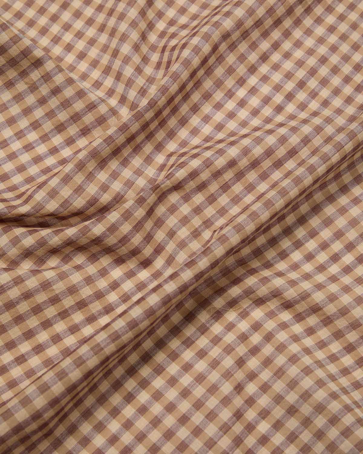 AIRY LIGHT COTTON CHECK SCARF
