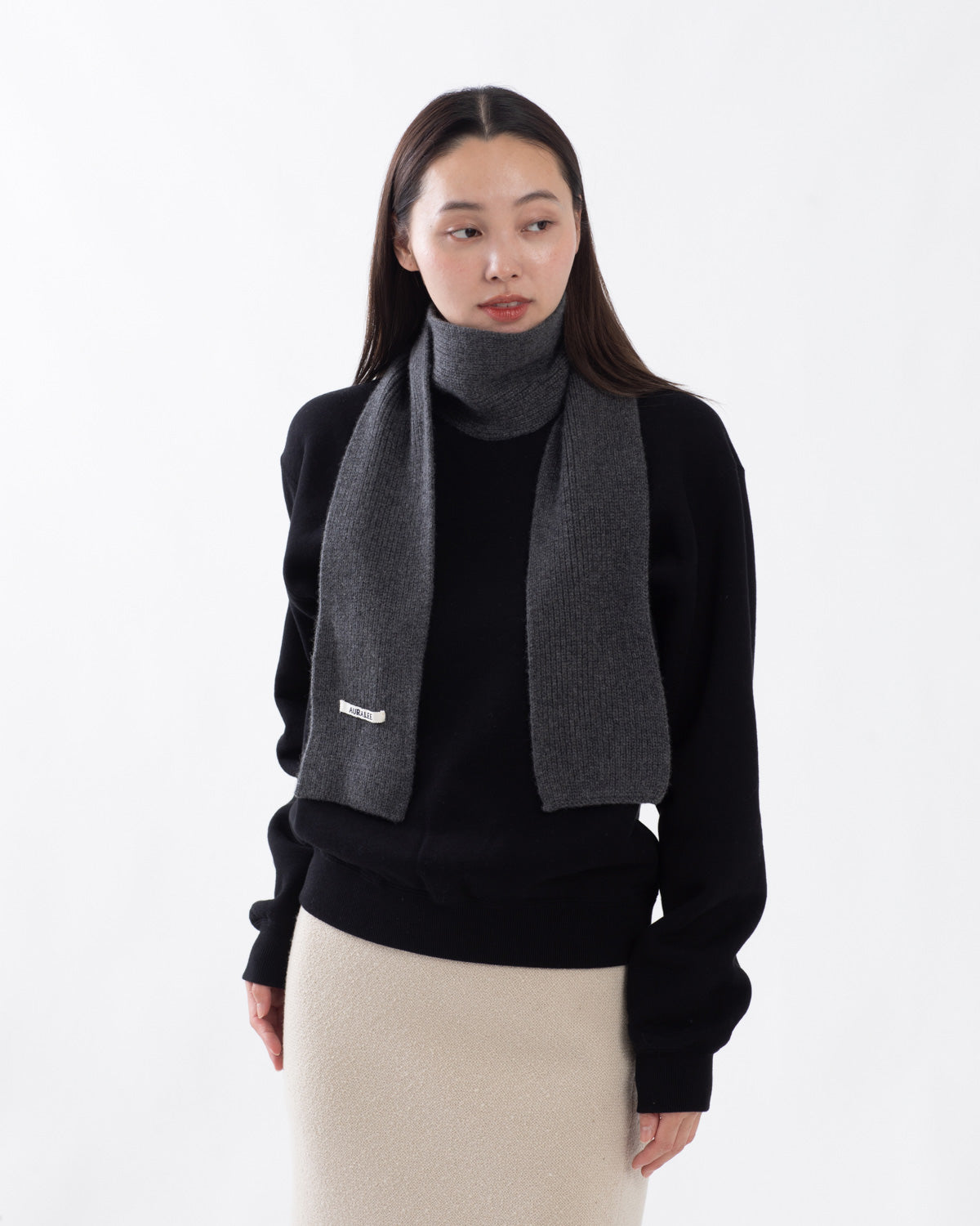 LIGHT CASHMERE KNIT STOLE