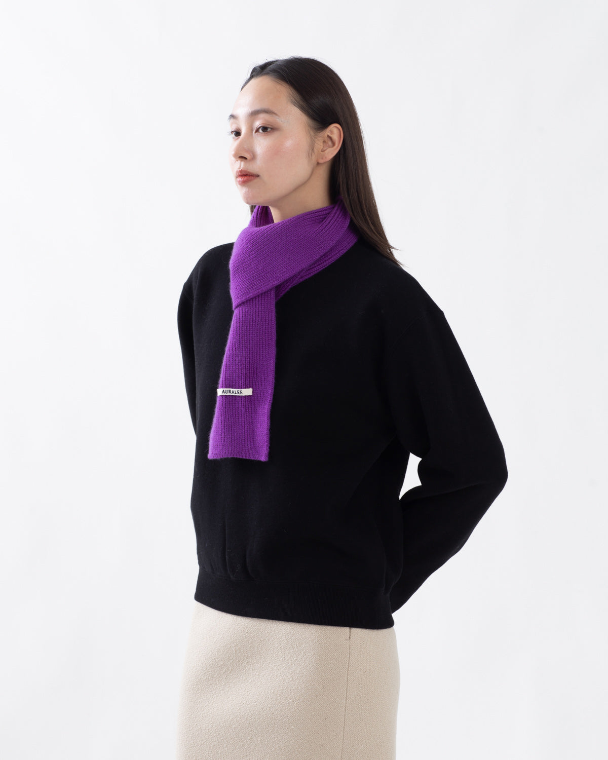 LIGHT CASHMERE KNIT STOLE