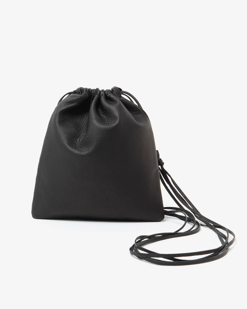 期間限定でセール価格 AURALEE LEATHER BIG ROUND STRING POUCH