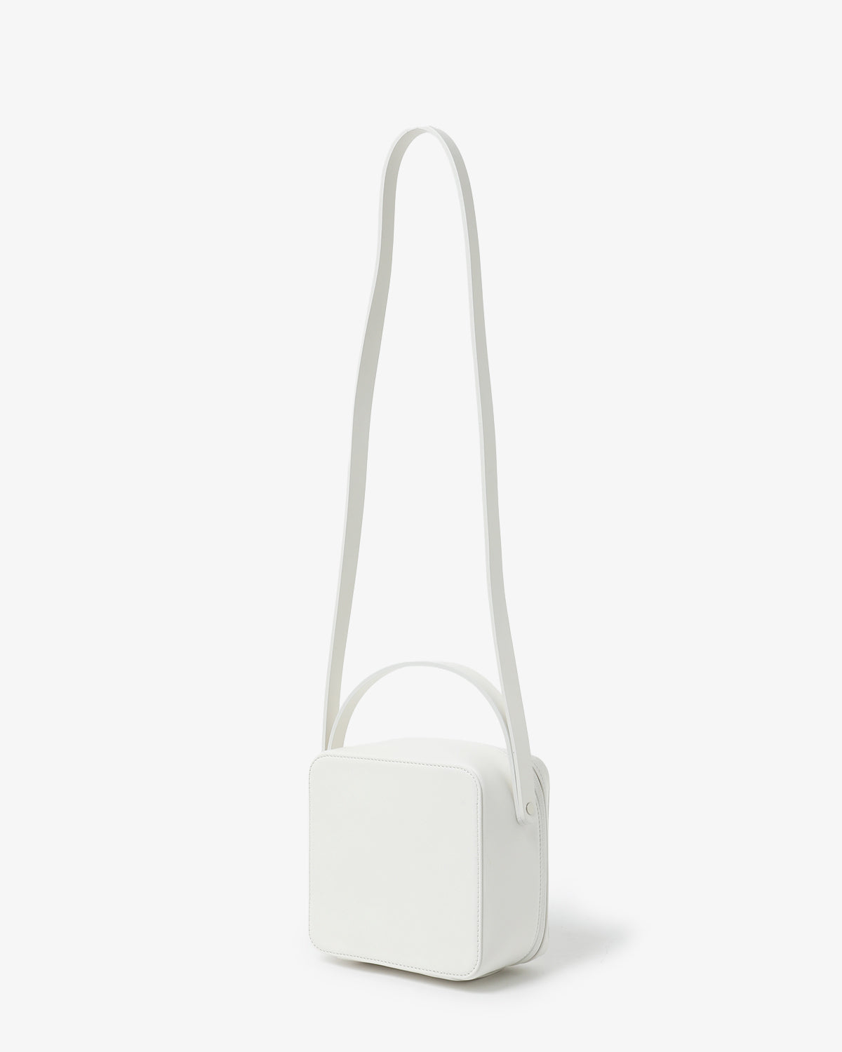 Aeta ホワイトレザー ハンドバッグ 小型 保護袋付き LEATHER SHOULDER BAG MADE BY AETA – COVERCHORD