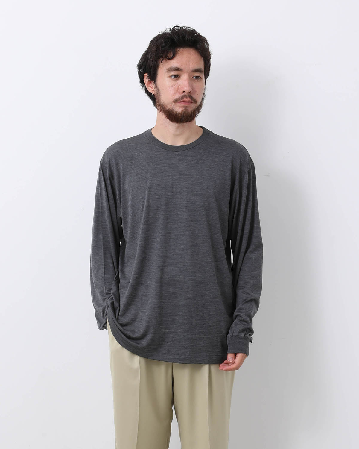 WOOL SOFT JERSEY L/S TEE