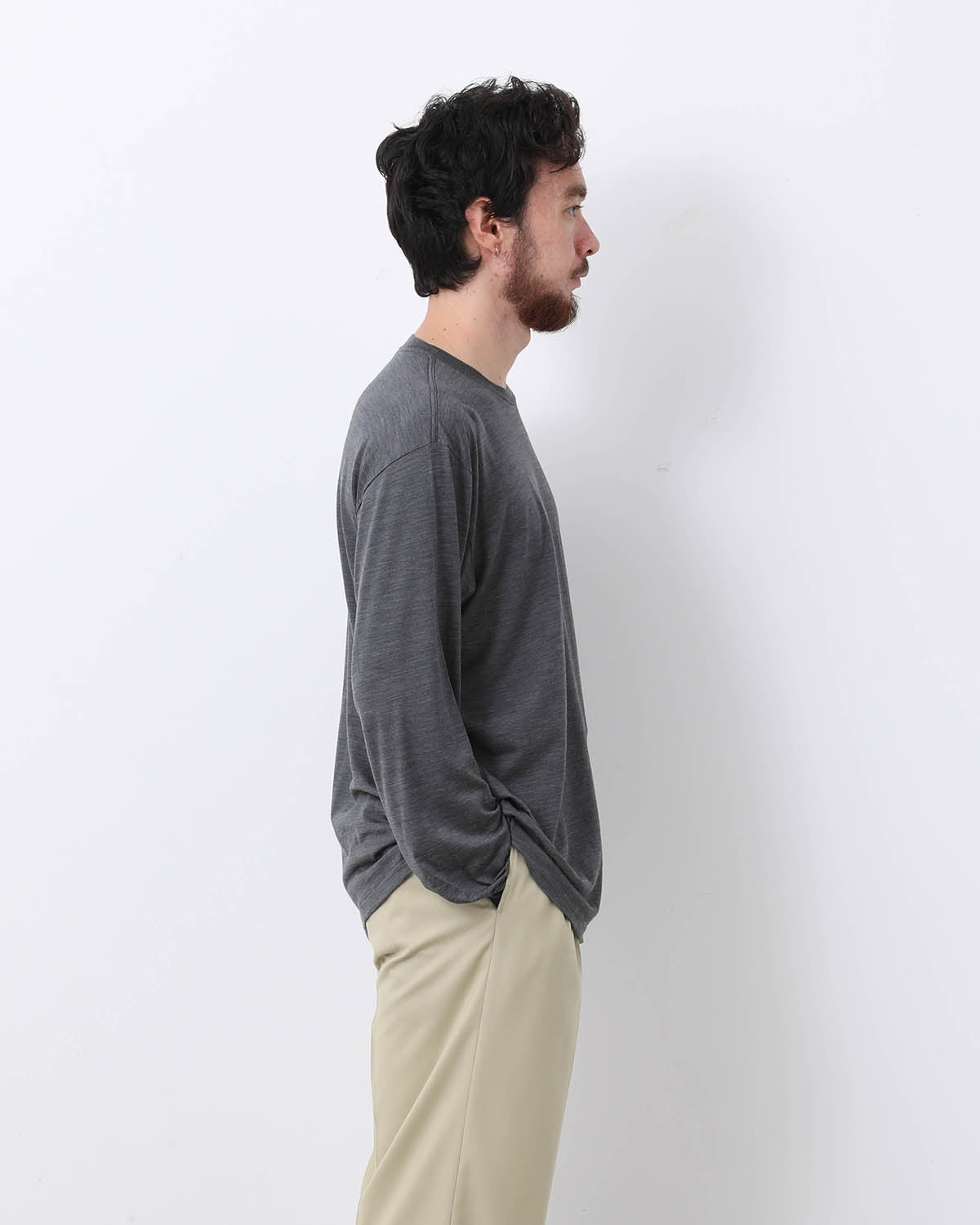 WOOL SOFT JERSEY L/S TEE