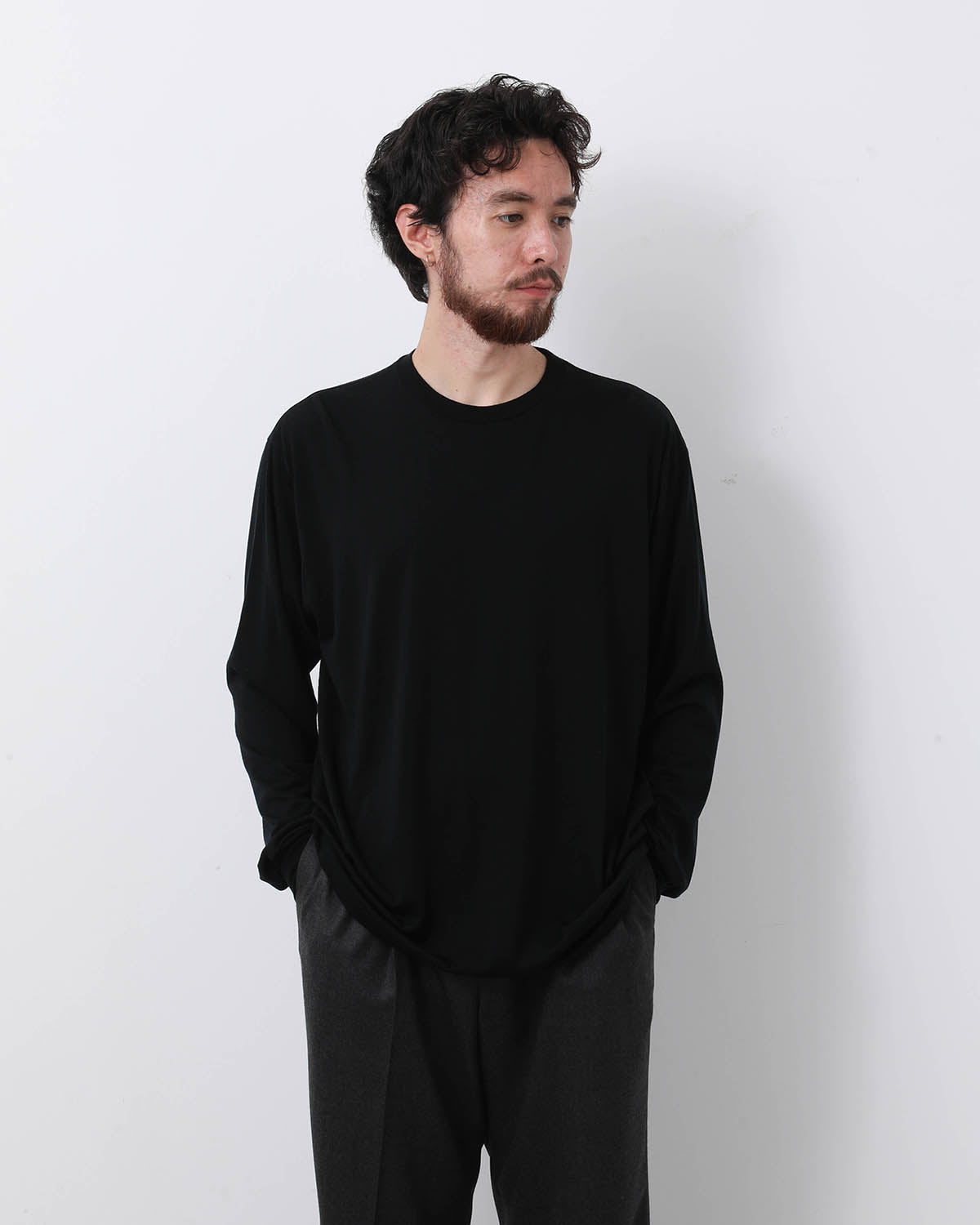 WOOL SOFT JERSEY L/S TEE